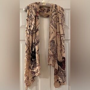 Harry Potter The Marauder’s Map Licensed Scarf Universal Studios